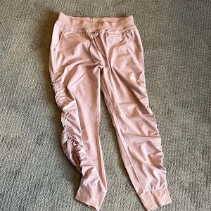 Athleta joggers, with side ruching. Worn once.
